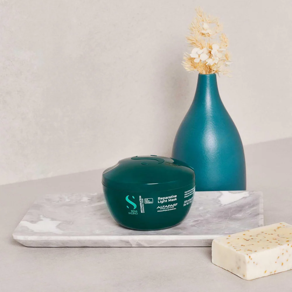 Alfaparf Milano Semi Di Lino Reconstruction Reparative Light Mask 200ml - Image 4