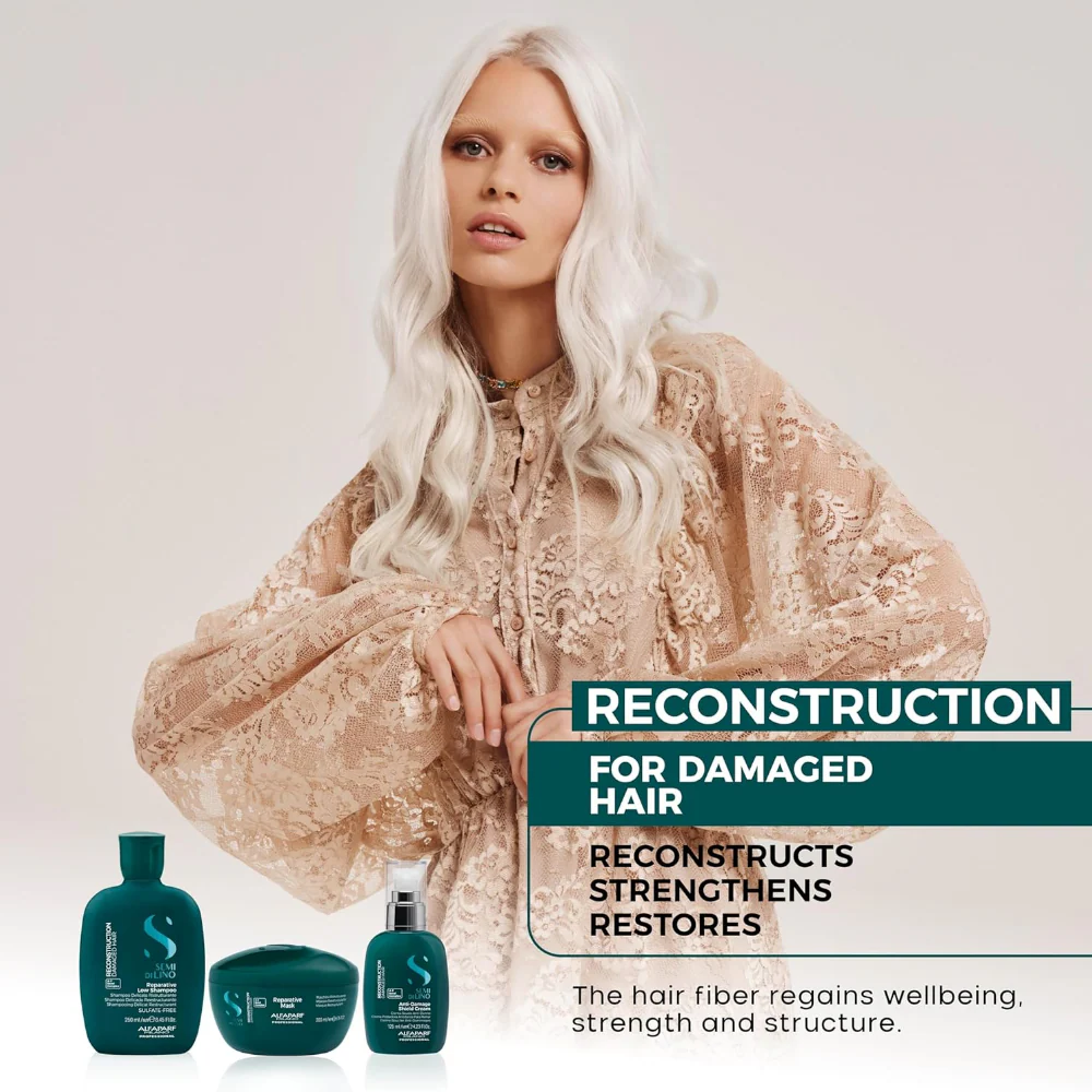 Alfaparf Milano Semi Di Lino Reconstruction Reparative Light Mask 200ml - Image 6