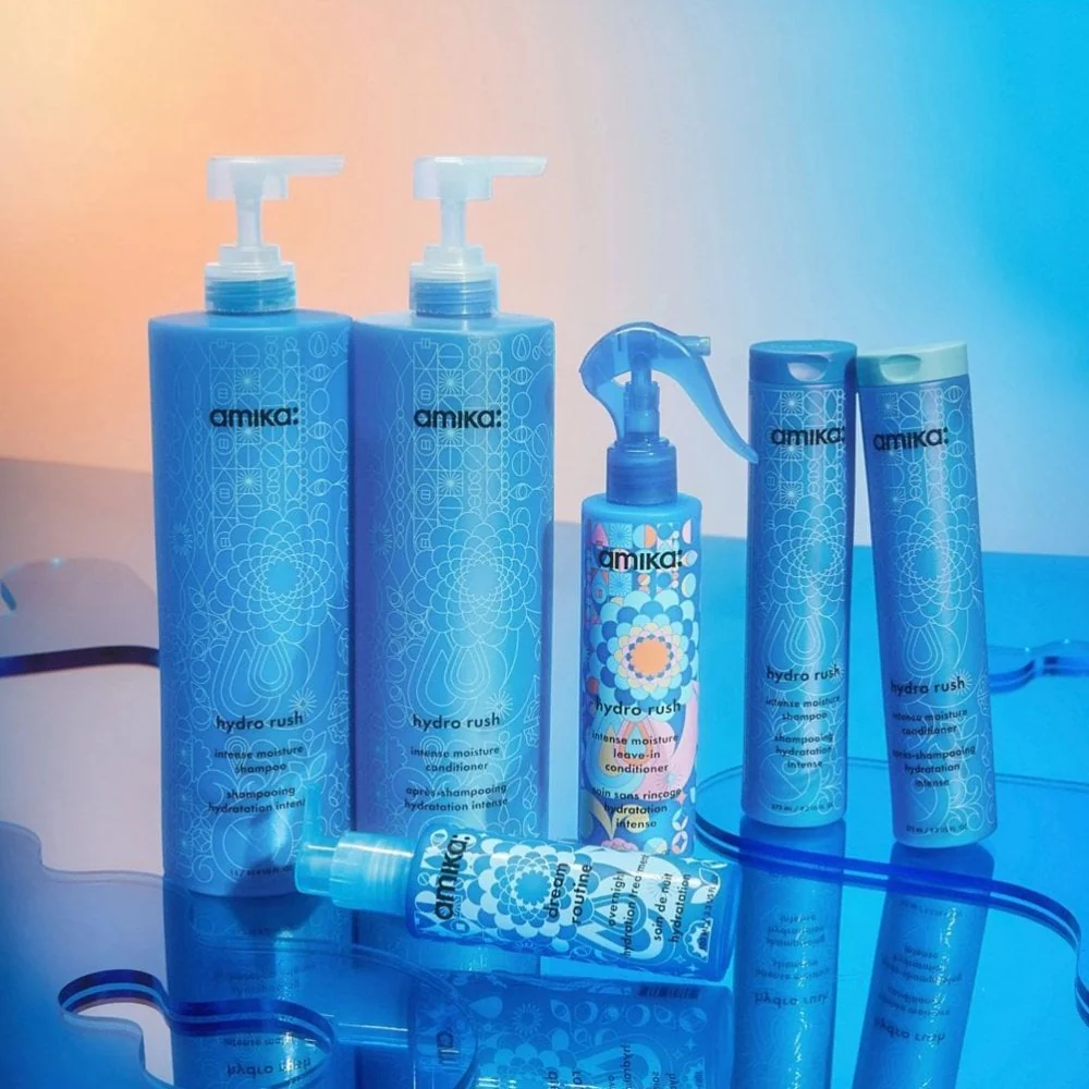 Amika Hydro Rush Intense Moisture Shampoo 275ml - Image 3