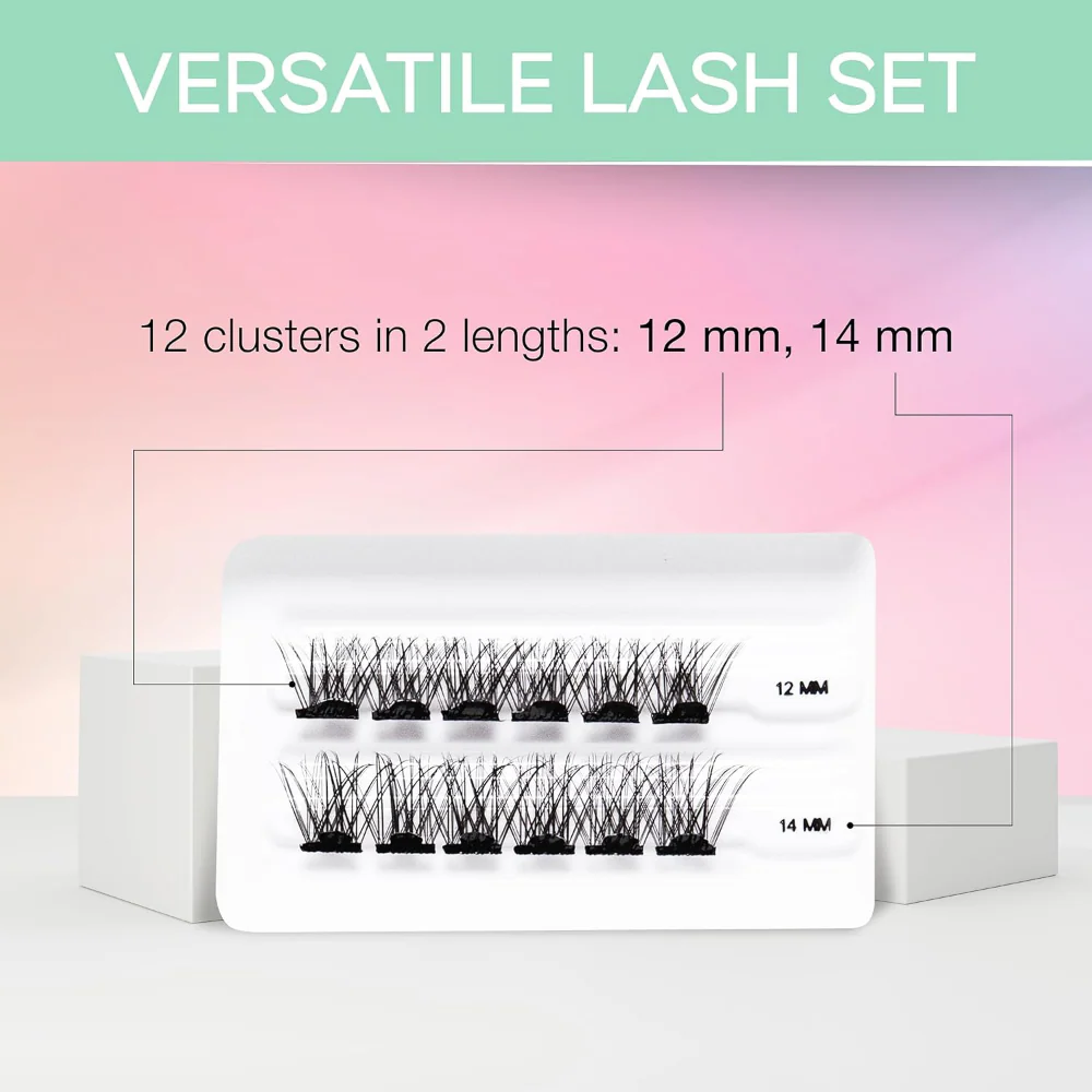 Ardell Press On Pre-Glued Underlash Extensions Wispies Volume Black - Image 3