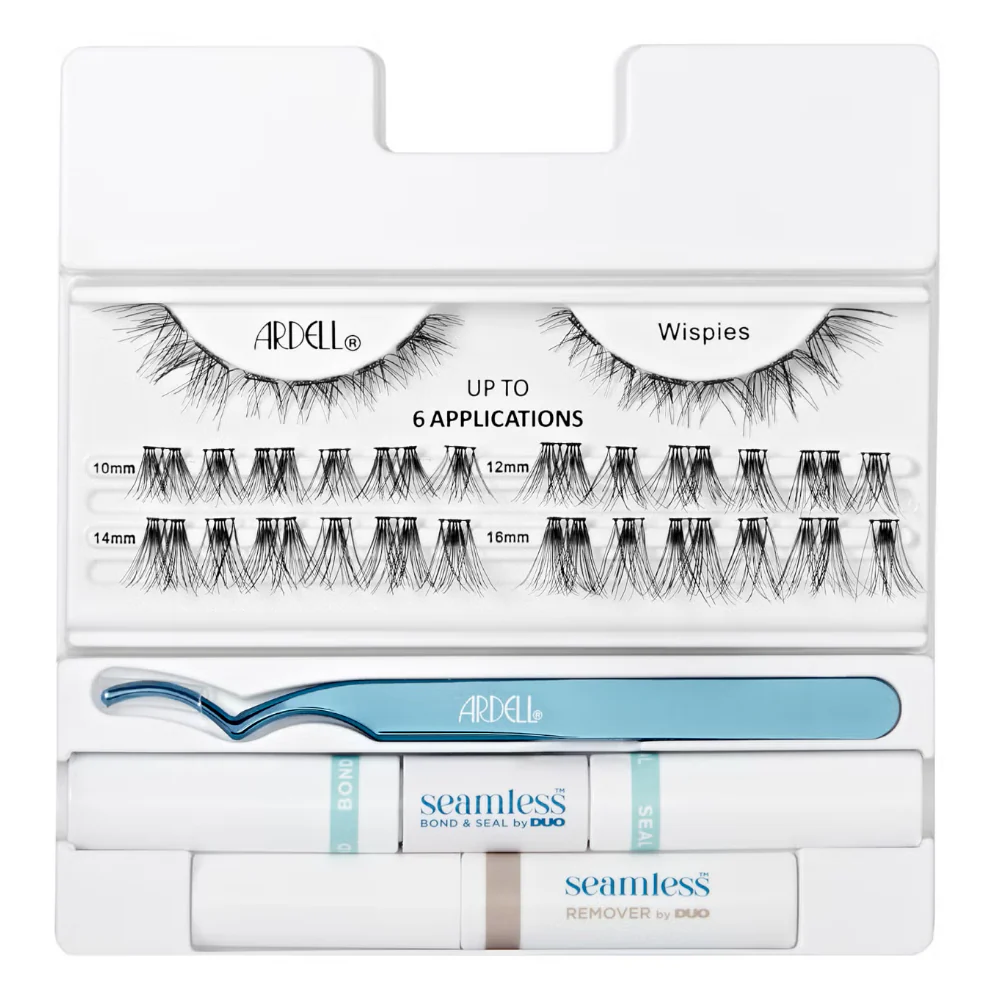 Ardell Seamless Underlash Extensions Wispies Lashes Kit Black - Image 2