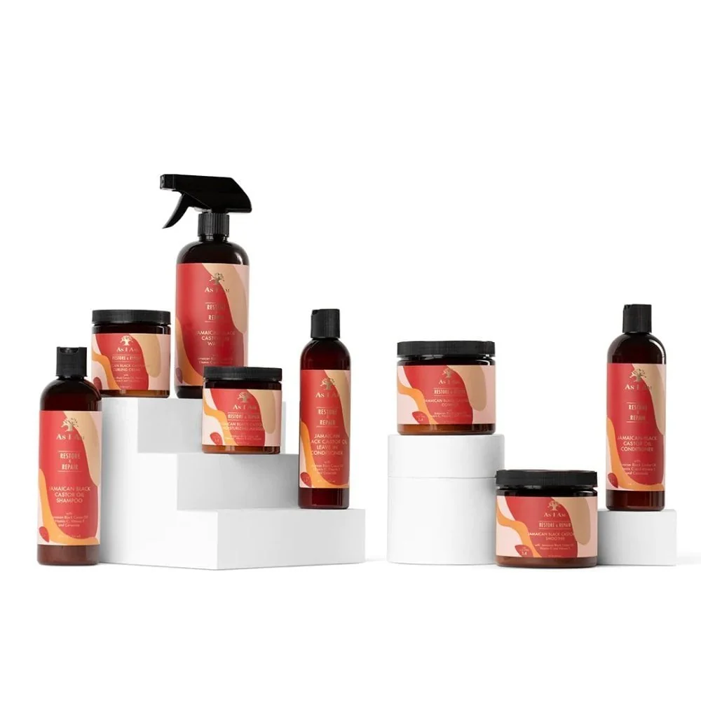 As I Am Restore & Repair Jamaican Black Castor Oil Shampoo & Conditioner Twin 2 x 355ml - Image 2