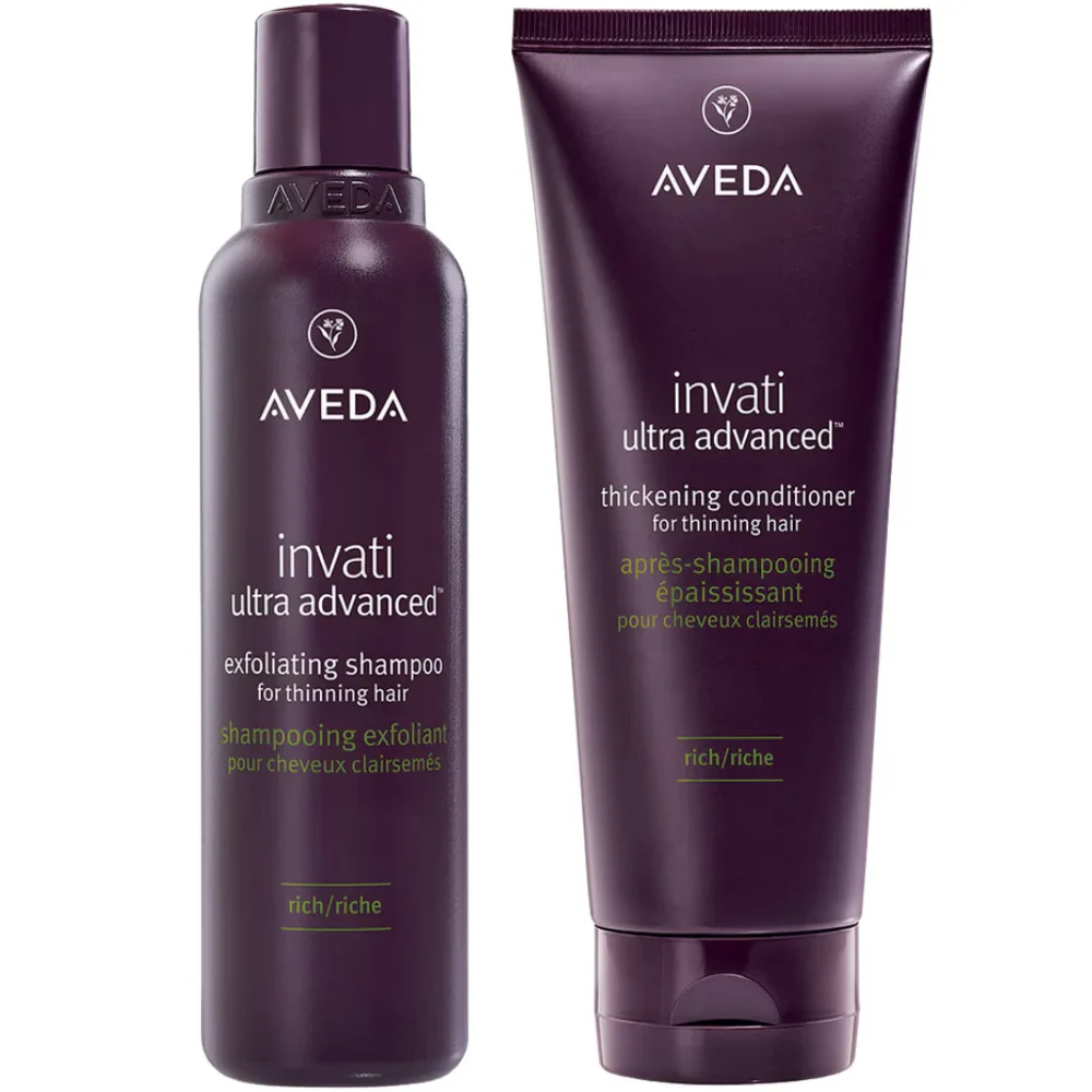 Aveda Invati Ultra Advanced Exfoliating Shampoo Rich & Thickening Conditioner Rich Twin 2 x 200ml