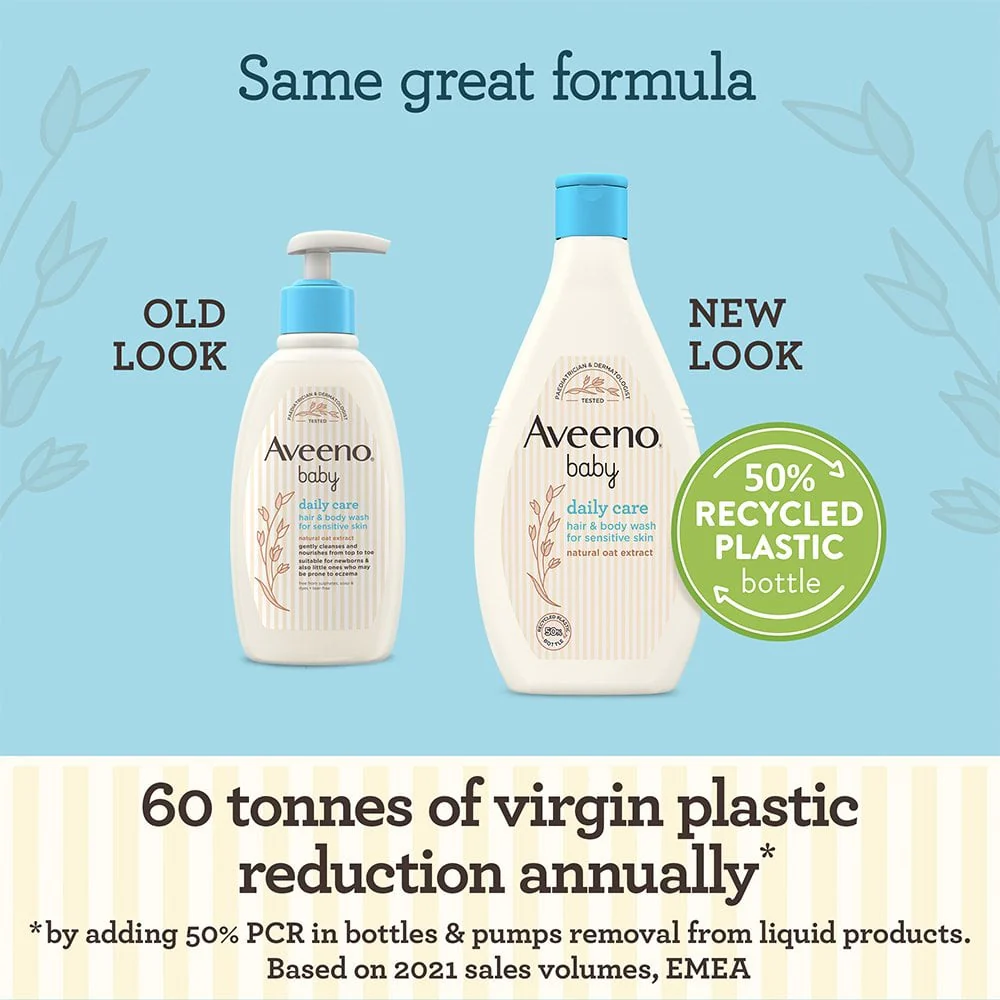 Aveeno Baby Daily Care Hair & Body Wash 400ml - Image 2