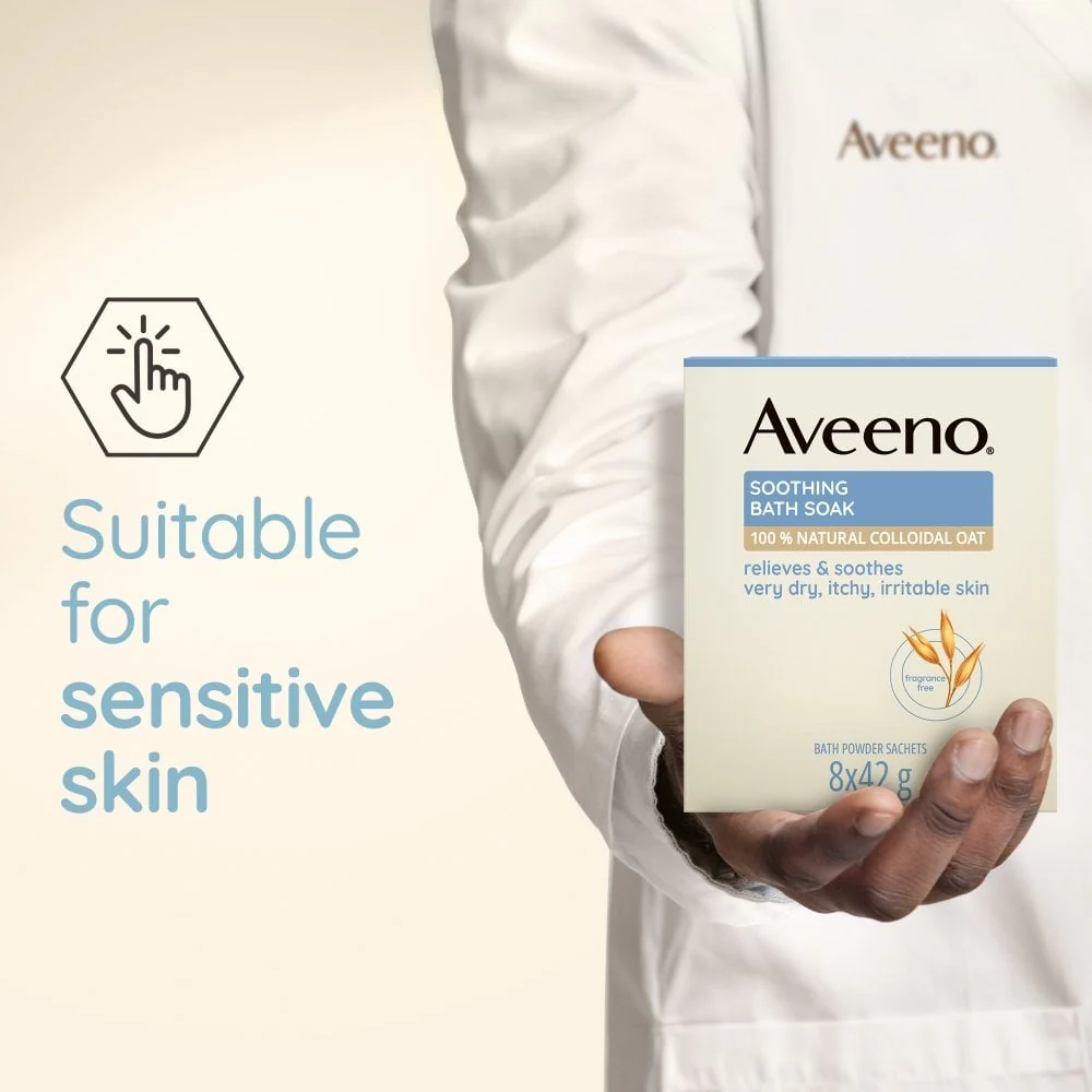 Aveeno Soothing Oatmeal Bath Soak Treatment 8 x 42g - Image 4