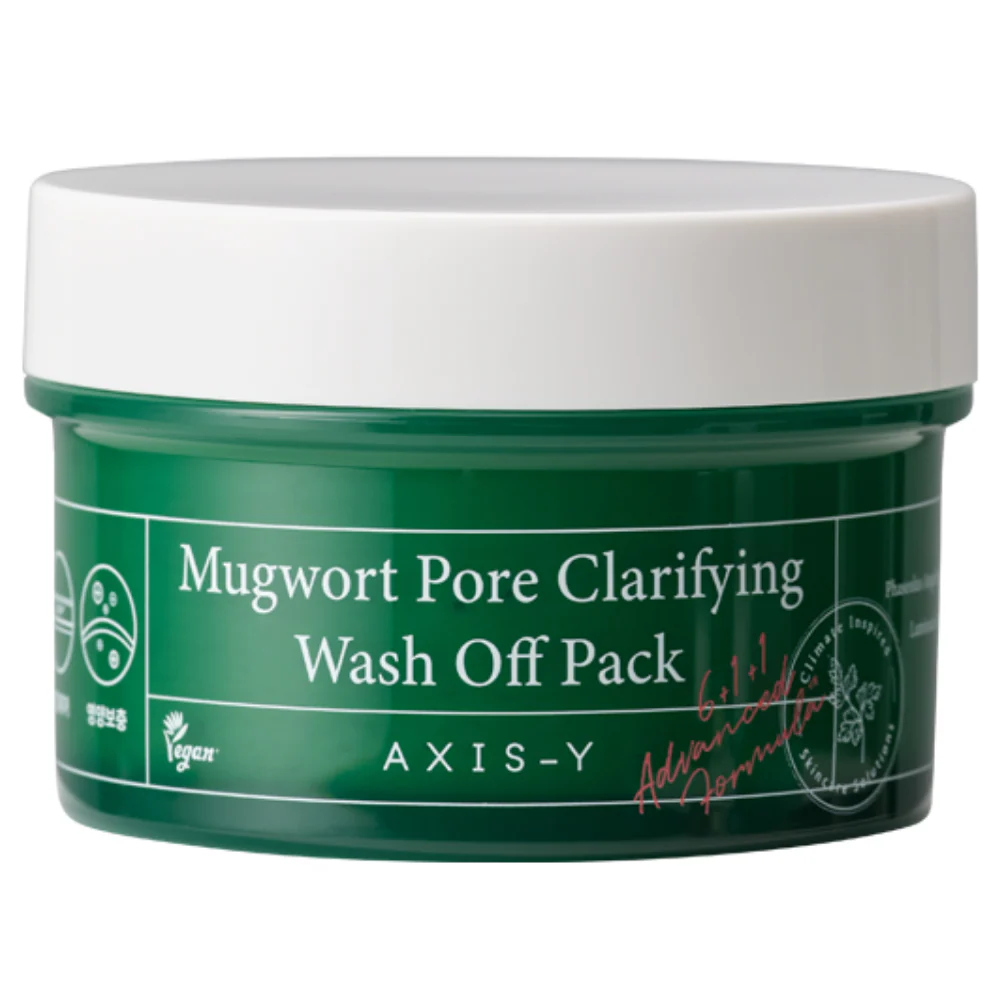 Axis-Y 6+1+1 Mugwort Pore Clarifying Wash Off Mask Pack 100ml - Image 2