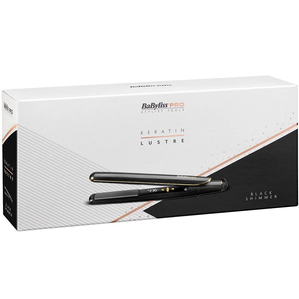 Babyliss Pro Keratin Lustre Hair Straightener Black Shimmer - Image 2