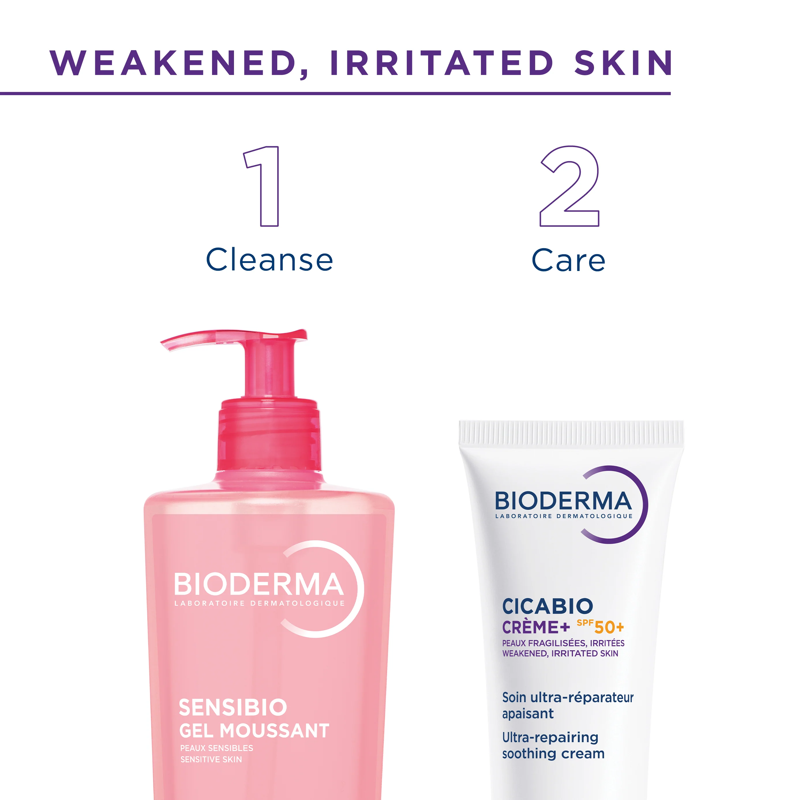 Bioderma Cicabio Cream Ultra-Repairing Soothing Cream SPF50+ 40ml - Image 5
