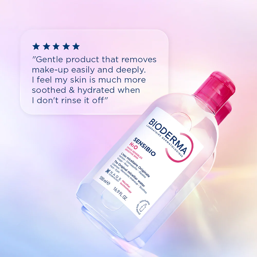 Bioderma Sensibio H2O Micellar Water Makeup Removing Cleanser 500ml - Image 9