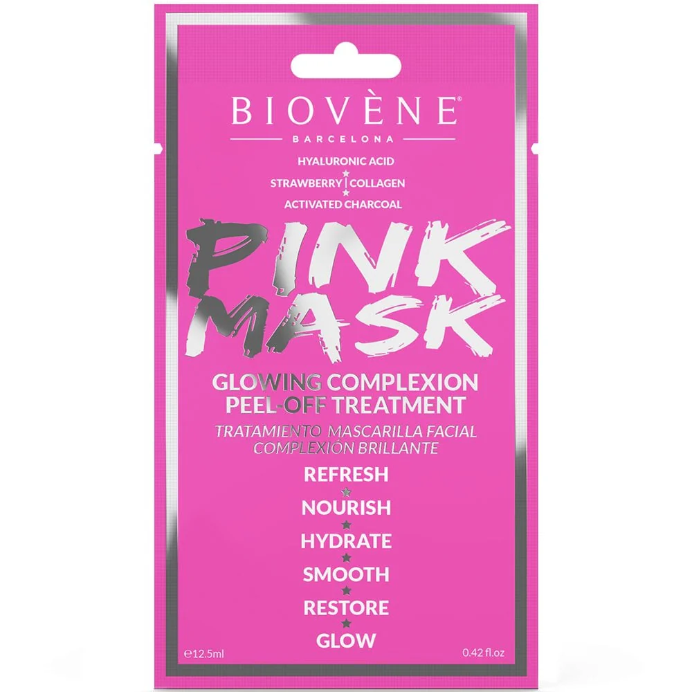 Biovene Pink Mask Glowing Complexion Peel Off Treatment 12.5ml