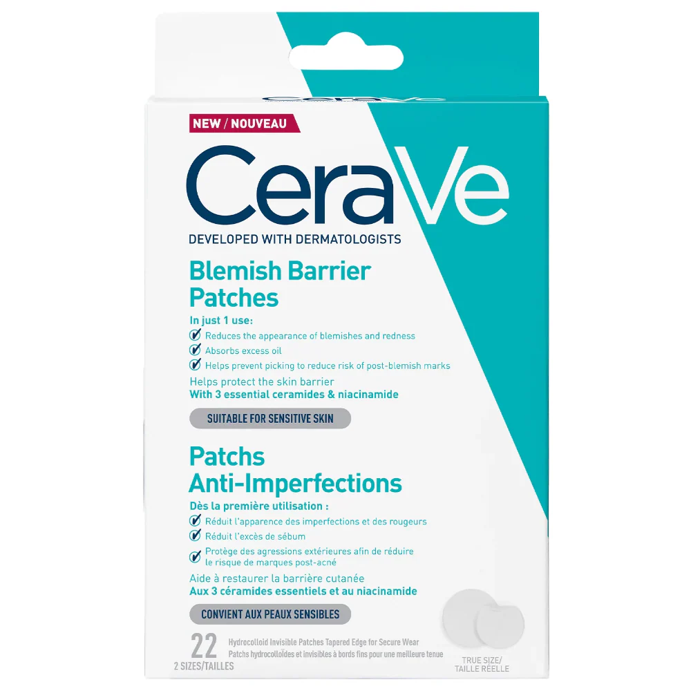 CeraVe Hydrocolloid Blemish Barrier Patches x22