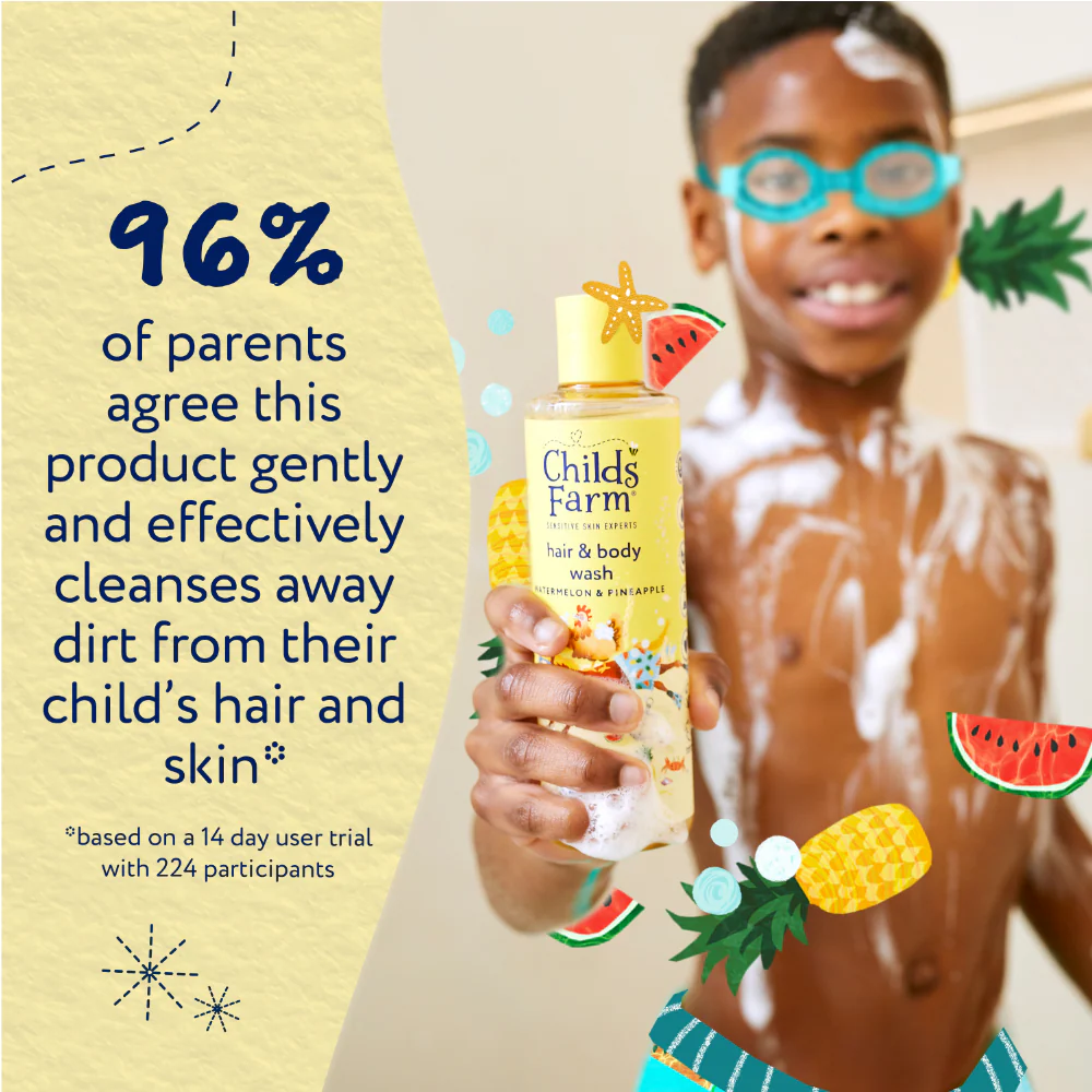 Childs Farm Kids Hair & Body Wash Watermelon & Pineapple 500ml - Image 8