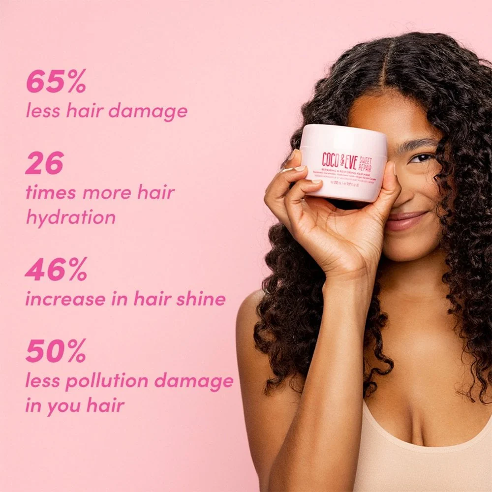 Coco & Eve Sweet Repair Repairing & Restoring Hair Mask 212ml - Image 3