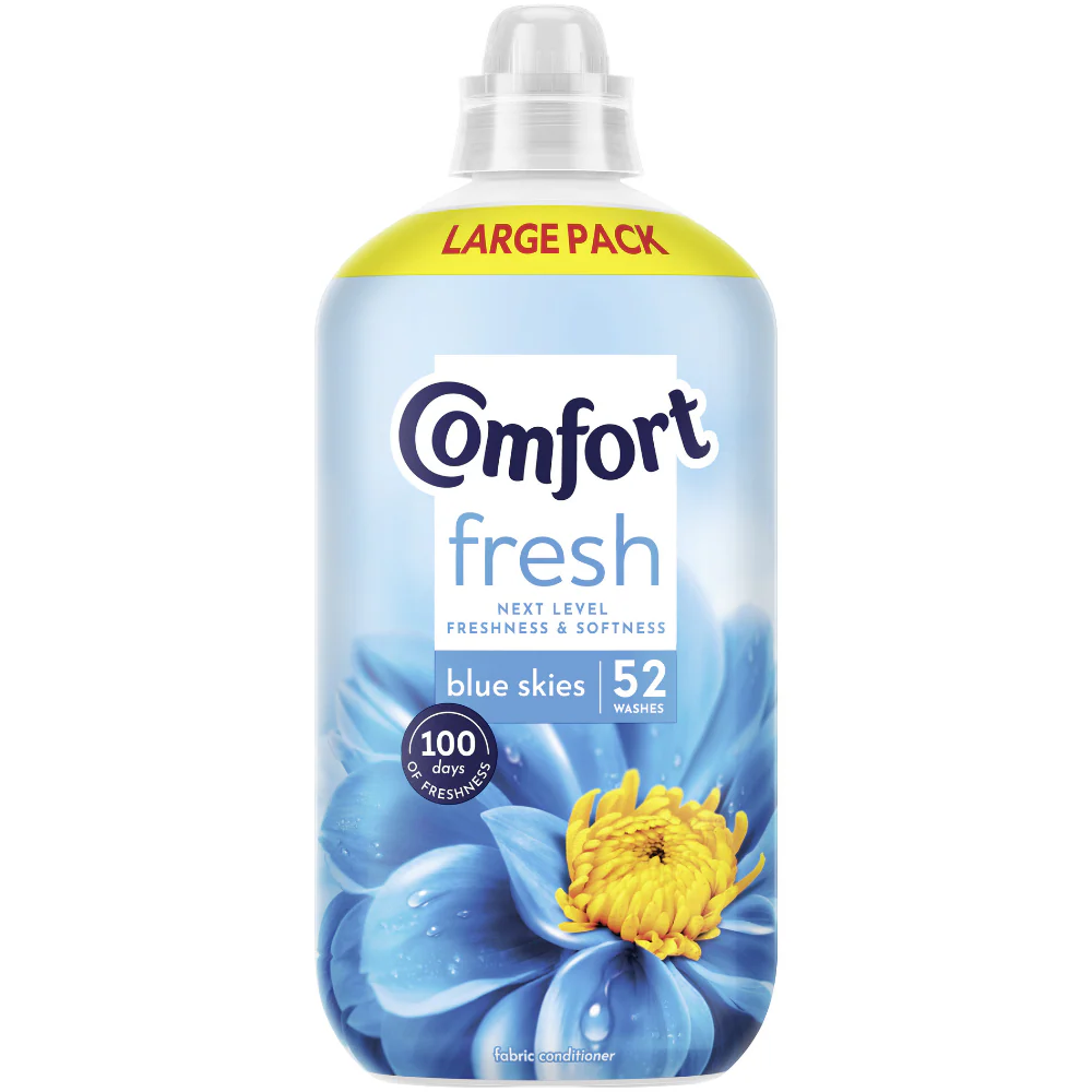 Comfort Fresh Blue Skies Fabric Conditioner 52 Washes 1560ml