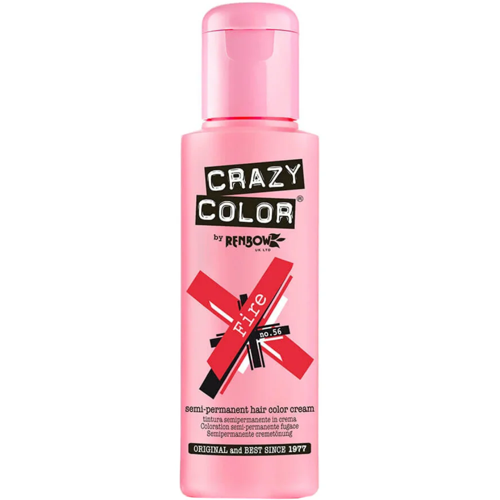 Crazy Colour Fire Red Hair Dye 100ml