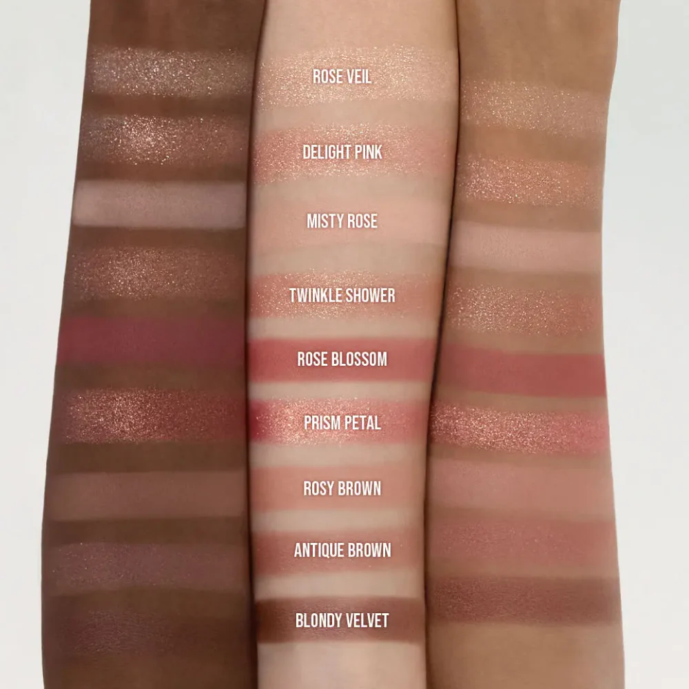 Dasique 9 Colour Eyeshadow Palette #02 Rose Petal - Image 7