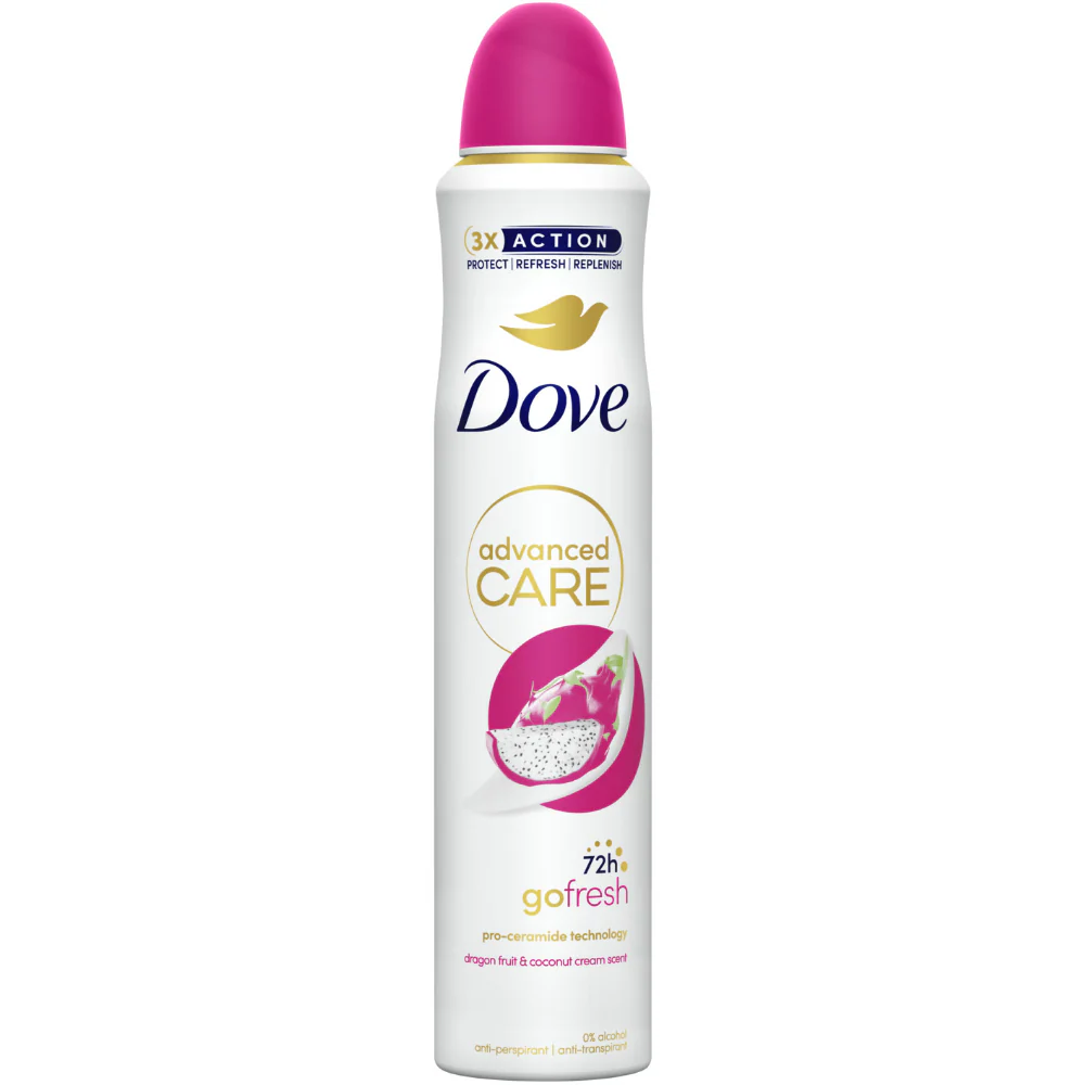 Dove Advanced Care 72h Go Fresh Dragonfruit & Coconut Anti-Perspirant Deodorant Spray 200ml
