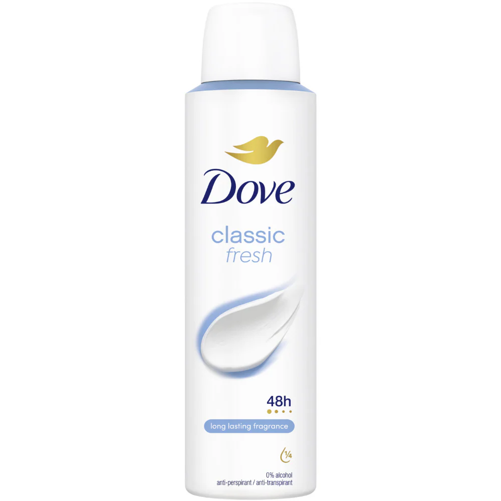 Dove Classic Fresh 48h Anti-Perspirant Deodorant Spray 150ml