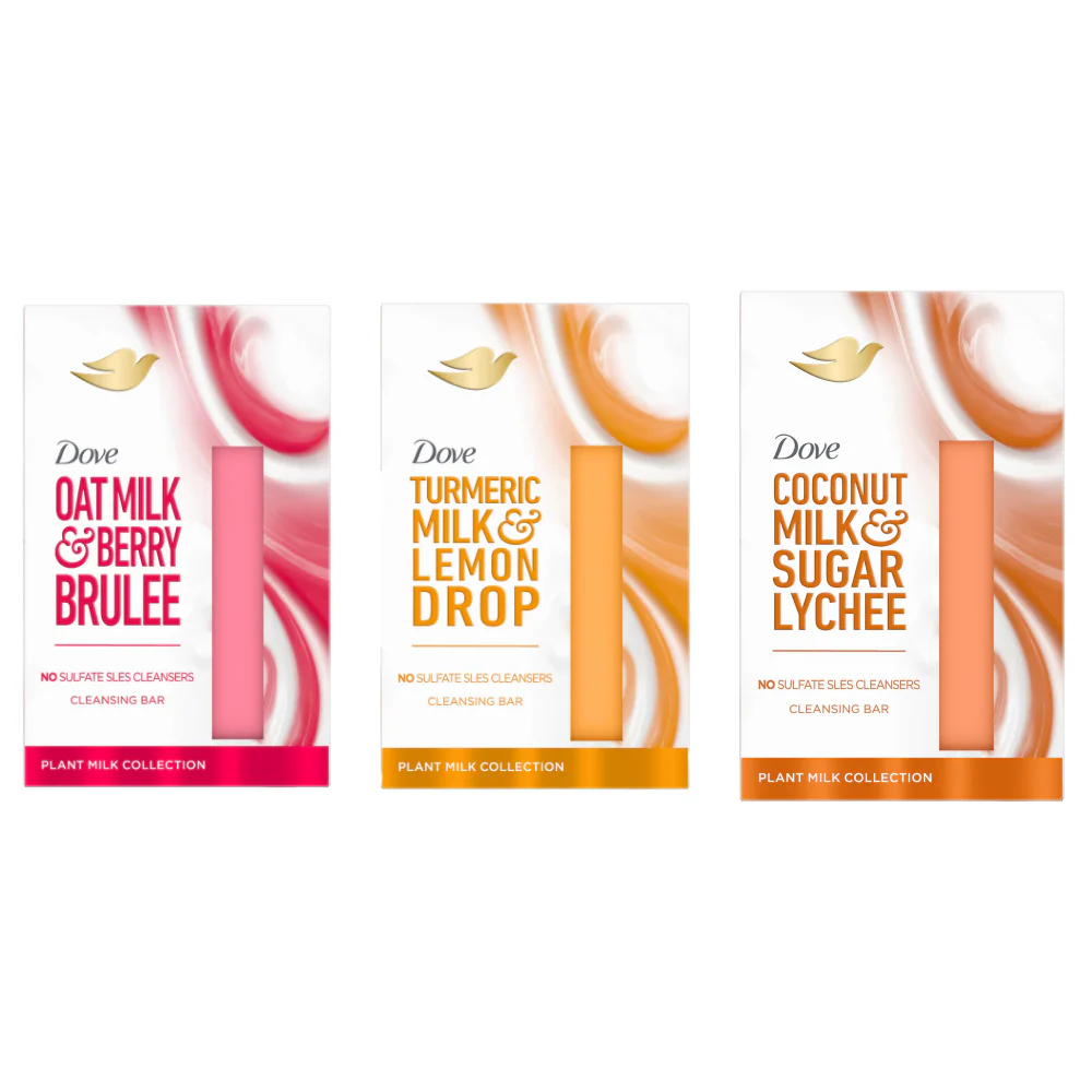 Dove Plant Milk Cleansing Bar Trio