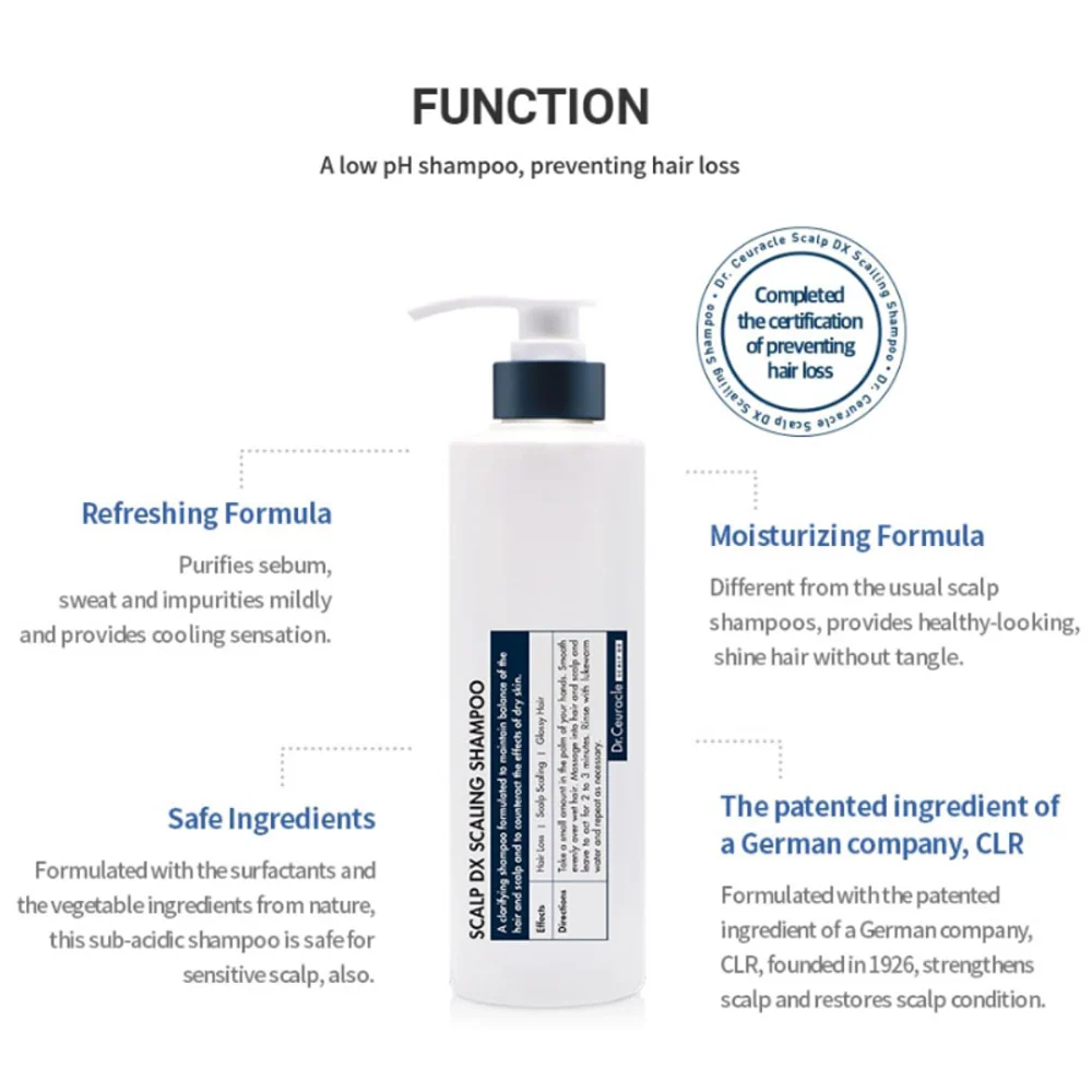 Dr. Ceuracle Scalp DX Scaling Shampoo 500ml - Image 5