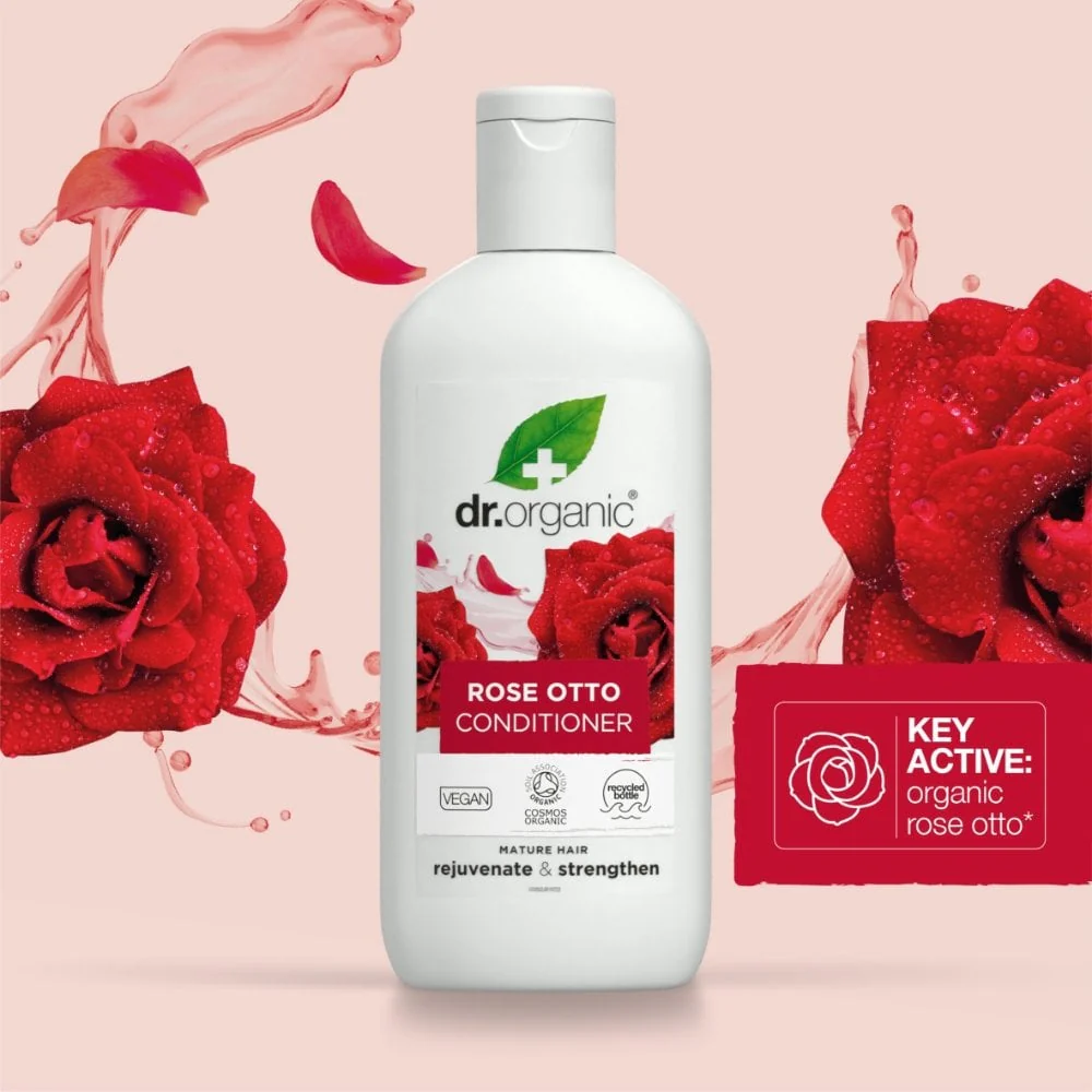 Dr. Organic Rose Otto Conditioner 265ml - Image 2