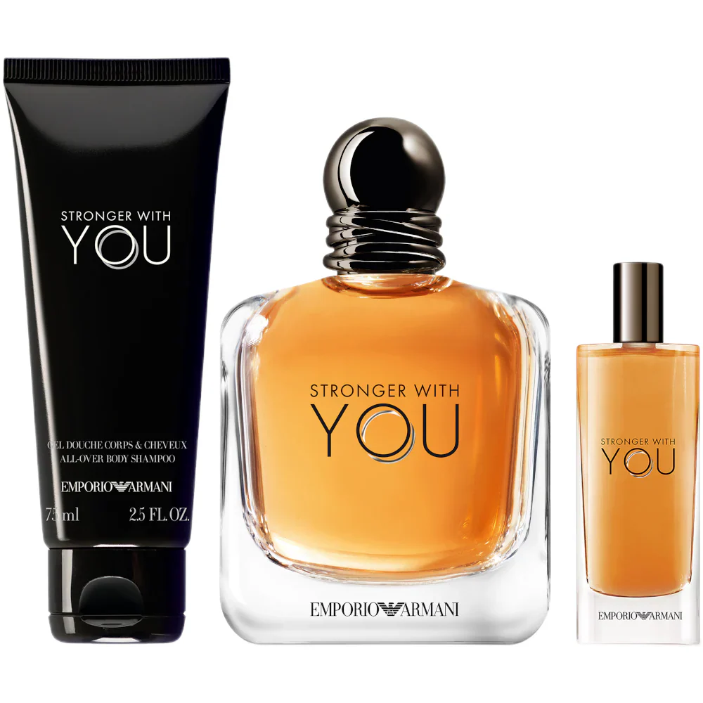Emporio Armani Stronger With You For Him Eau De Toilette Gift Set 100ml - Image 2