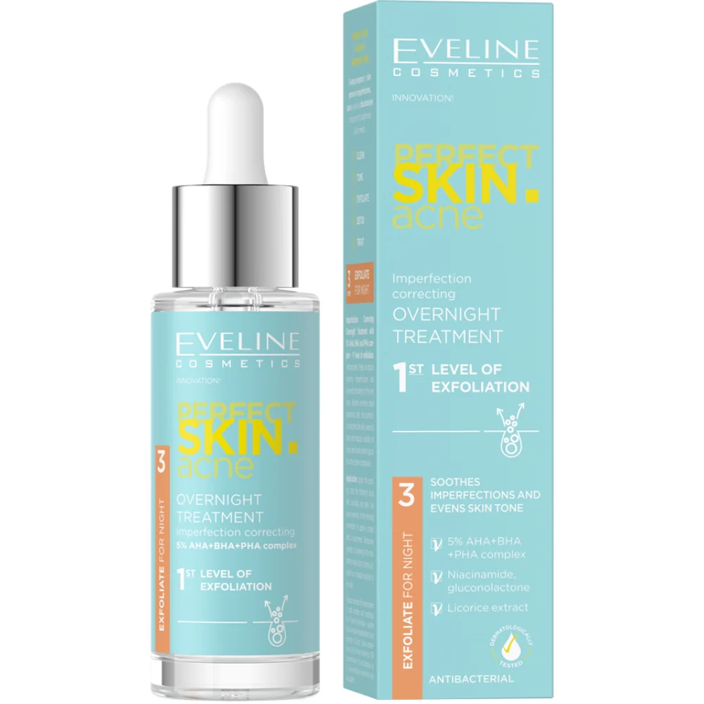 Eveline Cosmetics Perfect Skin Acne Imperfection Correcting Treatment 5% Acid Complex 30ml - Image 2