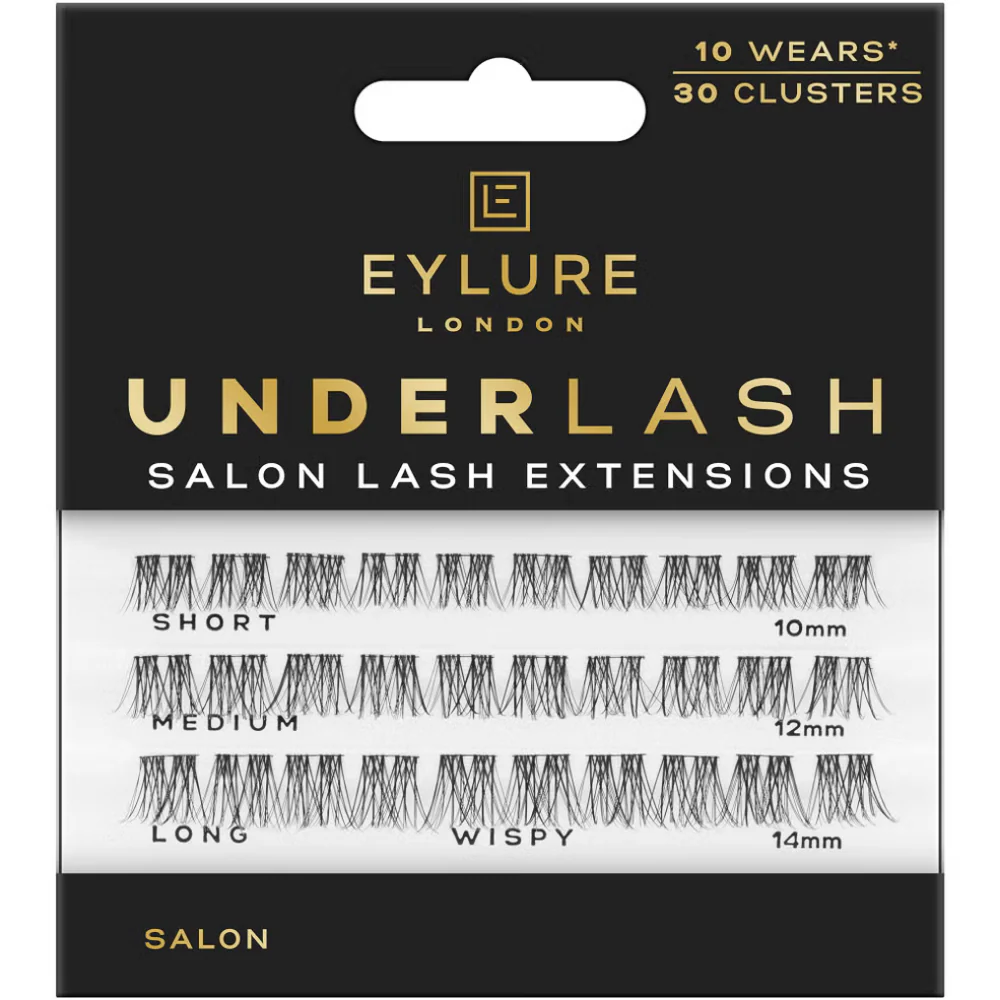 Eylure Underlash Salon Lash Extensions Individual Lash Clusters Wispy Black x30
