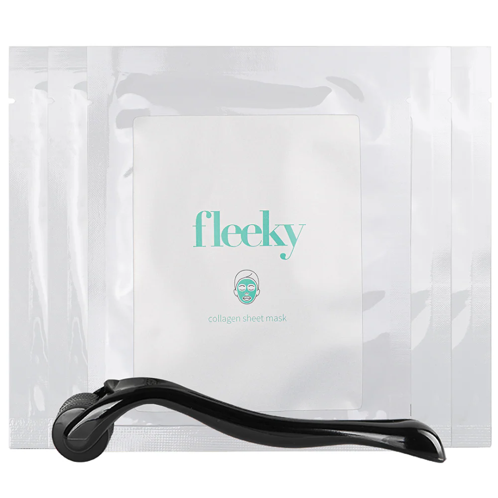 Fleeky Collagen Sheet Mask & Dermaroller