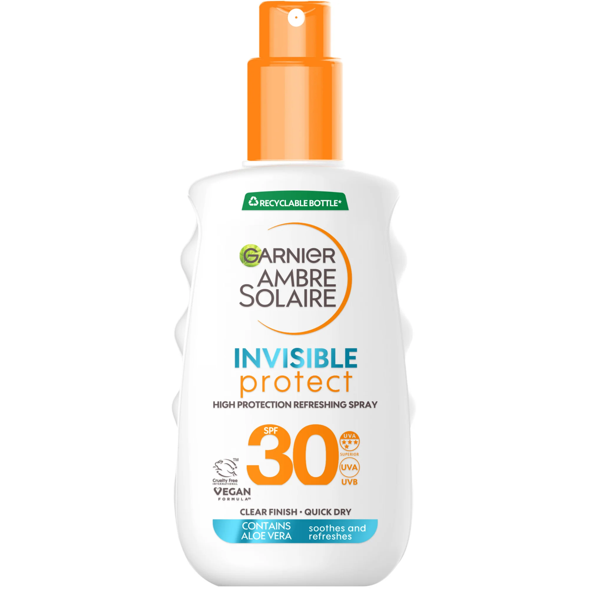 Garnier Ambre Solaire Invisible Protect Sun Cream Spray SPF30 150ml