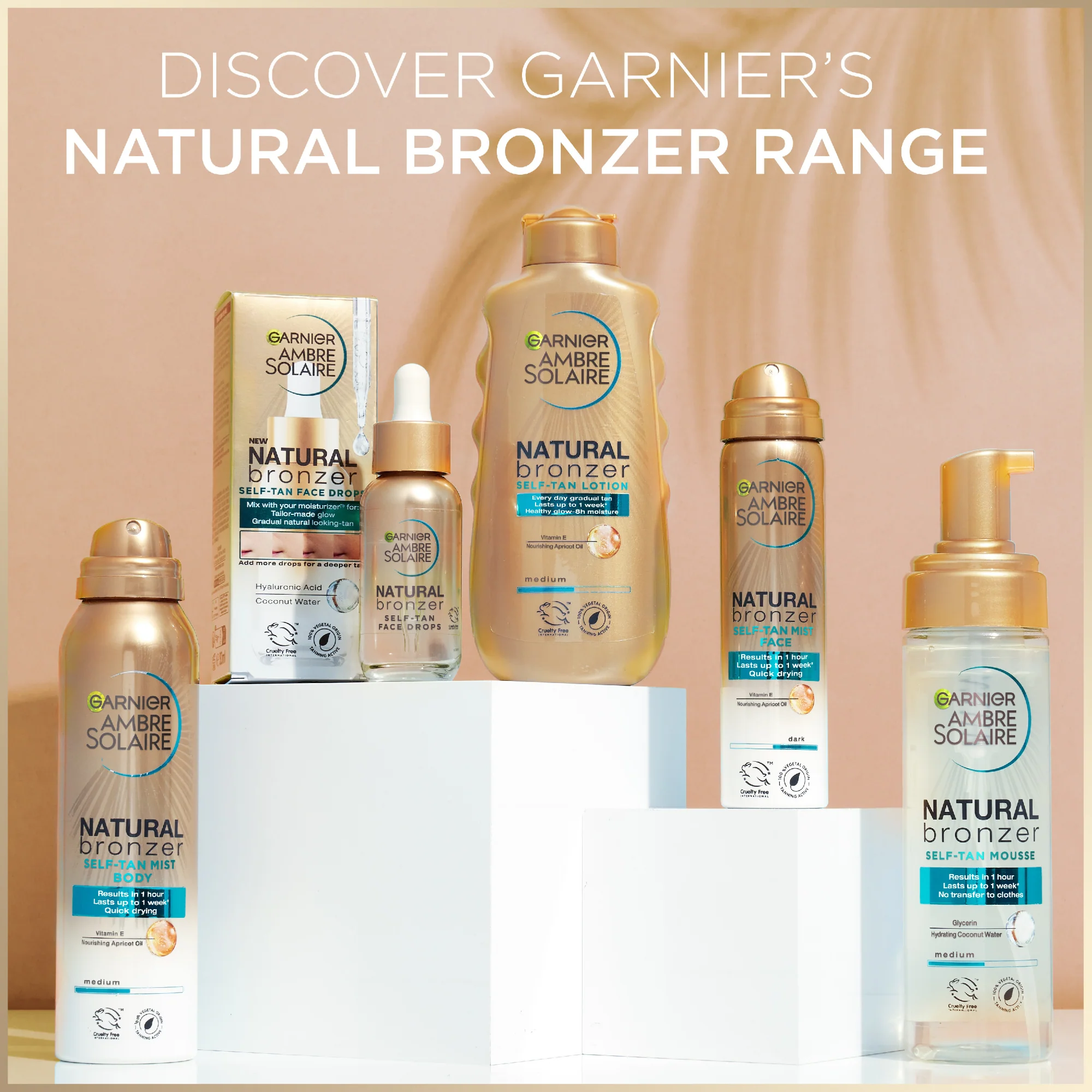 Garnier Ambre Solaire Natural Bronzer Self Tan Body Mist Dark 150ml - Image 5