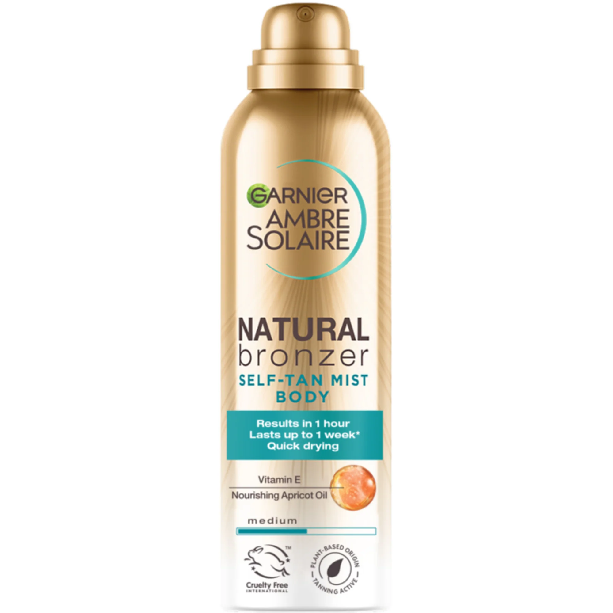 Garnier Ambre Solaire Natural Bronzer Self Tan Body Mist Medium 150ml