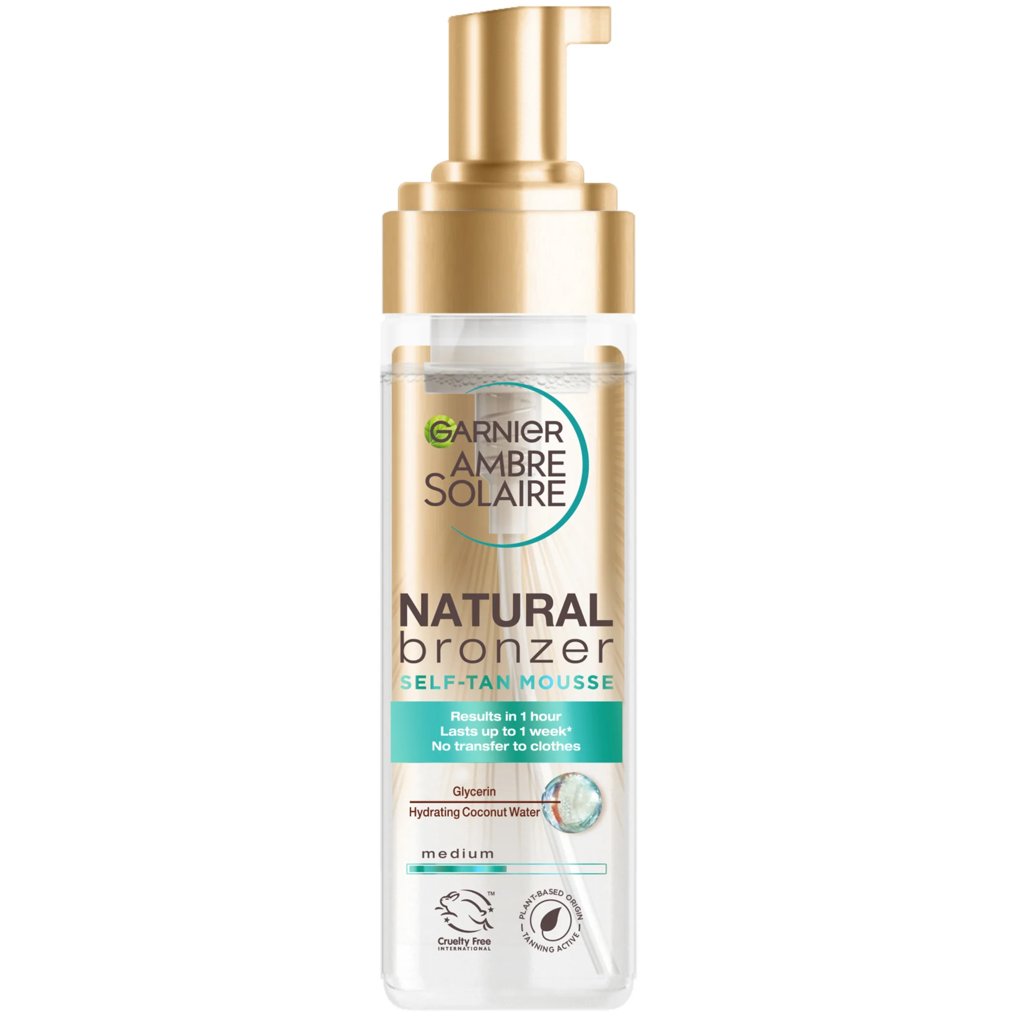Garnier Ambre Solaire Natural Bronzer Self Tan Mousse Medium 200ml
