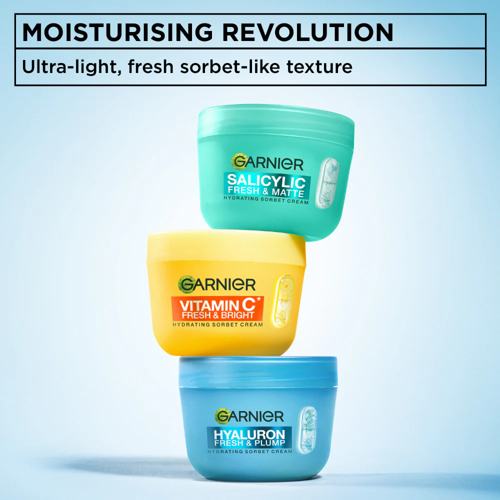 Garnier Salicylic Fresh & Matte Hydrating Sorbet Cream 85ml - Image 9