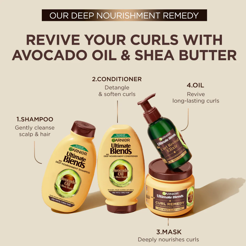 Garnier Ultimate Blends Avocado Oil & Shea Butter Deep Nourishment Conditioner 250ml - Image 8