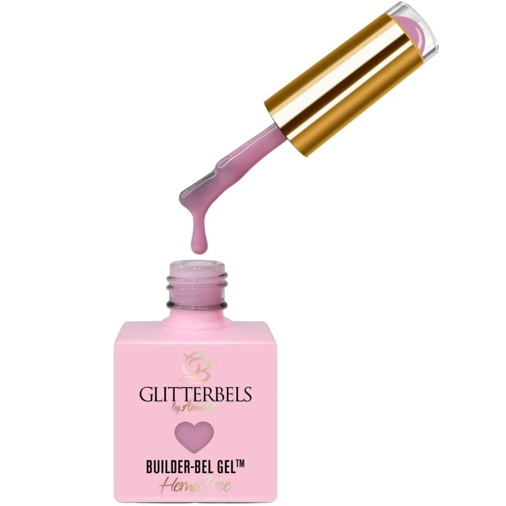 Glitterbels HEMA-Free Builder-bel Cover Me Pink 17ml