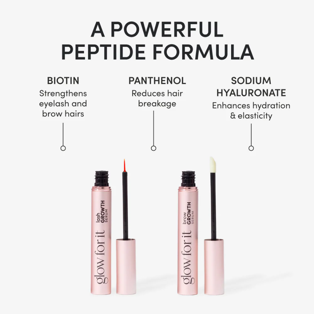 Glow For It Mini Lash & Brow Growth Serum Edit 2 x 2ml - Image 7