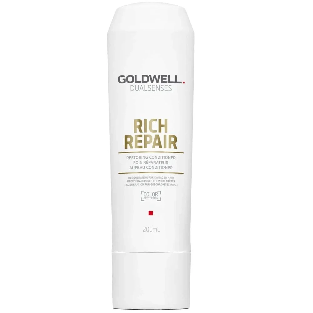 Goldwell DualSenses Rich Repair Restoring Shampoo 250ml & Conditioner 200ml Twin - Image 3