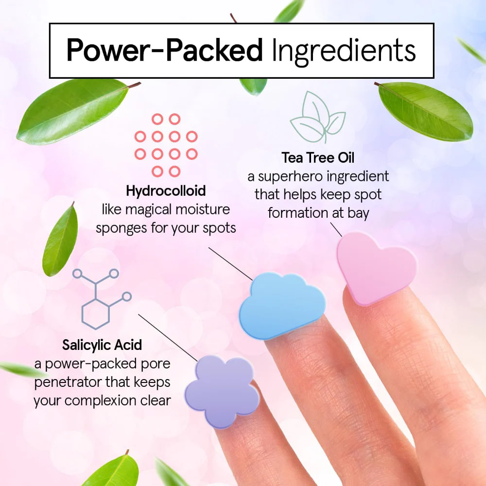 Grace & Stella Hydrocolloid Pimple Patches Multishape x72 - Image 4