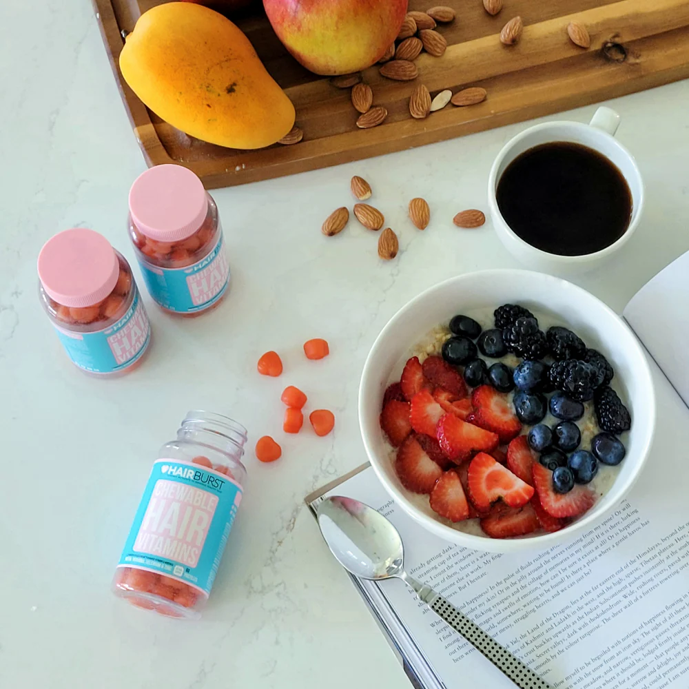 Hairburst Chewable Strawberry Hair Vitamins Gummies x60 - Image 5