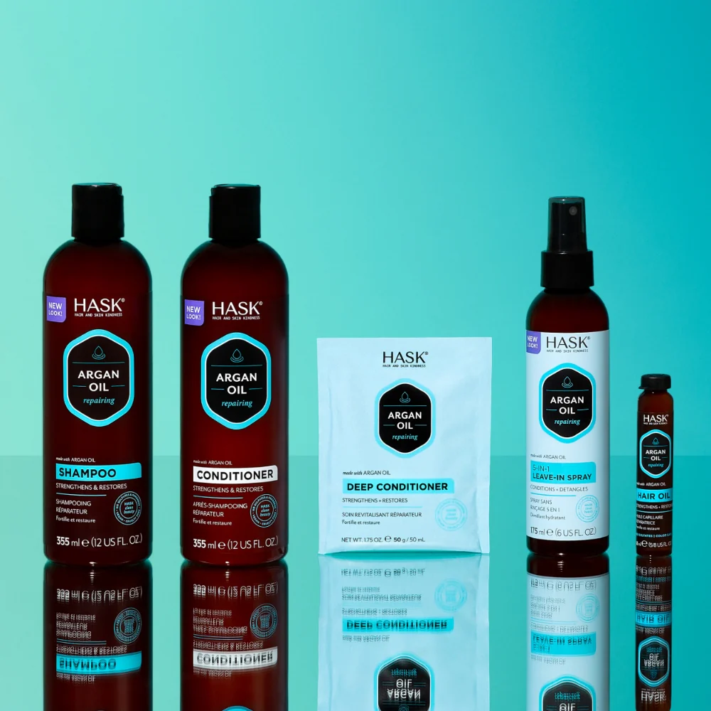 Hask Argan Oil Repairing Shampoo 355ml - Image 7