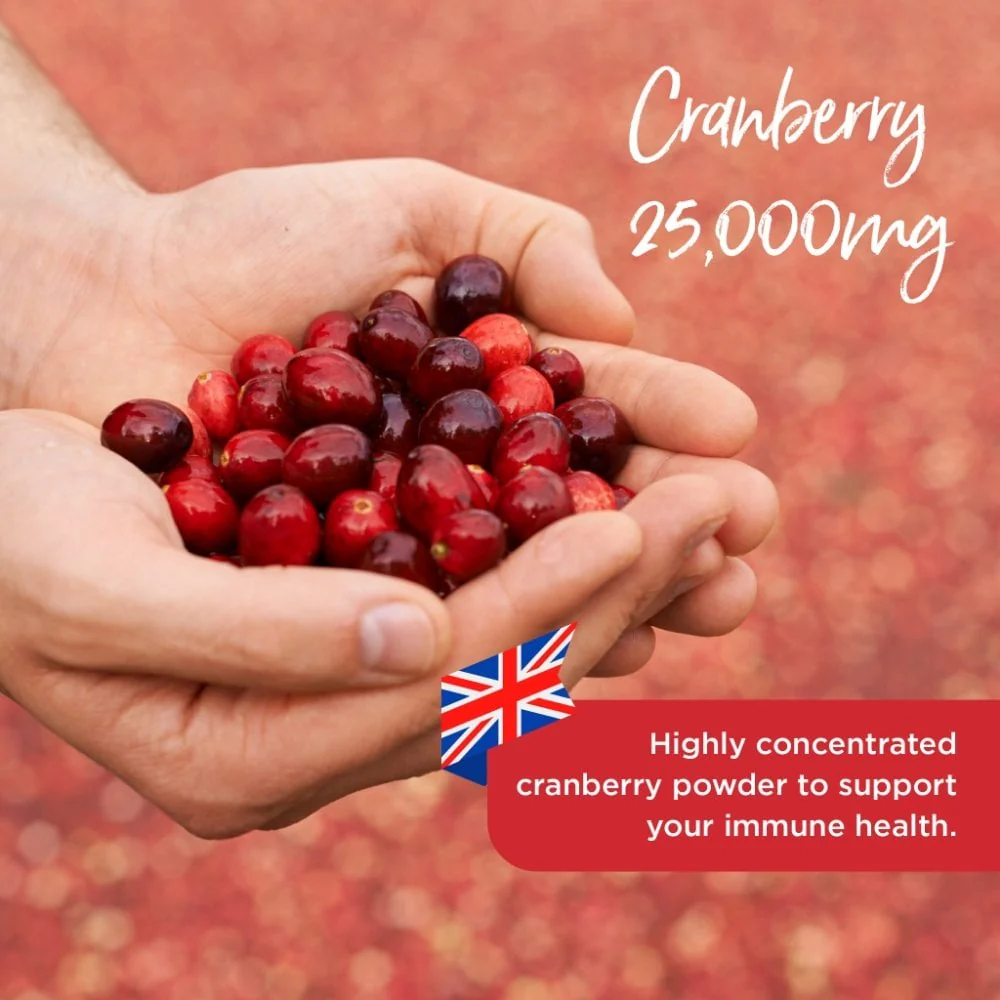 Healthspan Super Strength Cranberry 25,000mg 60 Capsules - Image 3