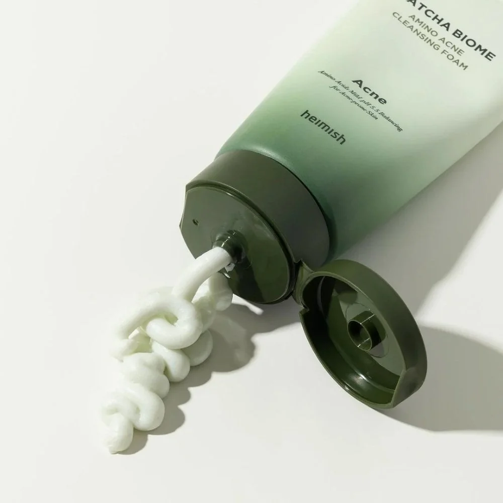 Heimish Matcha Biome Amino Acne Balancing pH 5.5 Cleansing Foam 150ml - Image 2