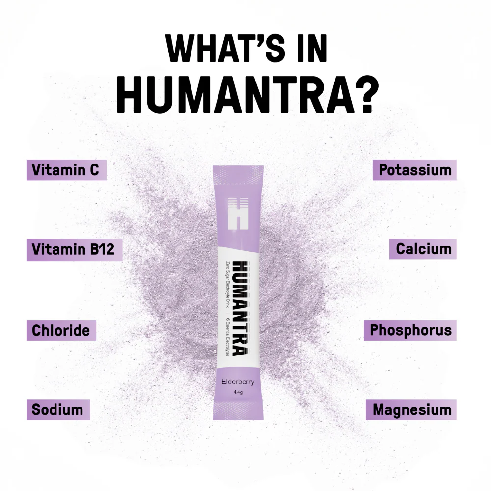 Humantra Elderberry Electrolyte Powder Hydrating Supplement x20 - Image 7