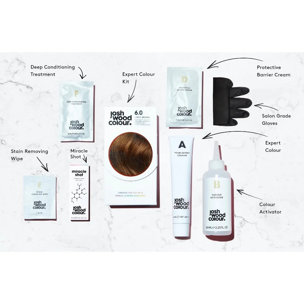 Josh Wood Colour 6.5 Lighter Brown Colour Miracle Permanent Colour Kit - Image 4