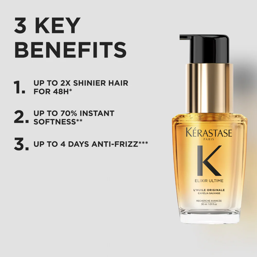 Kérastase Elixir Ultime L'Huile Originale Hair Oil New 30ml - Image 2