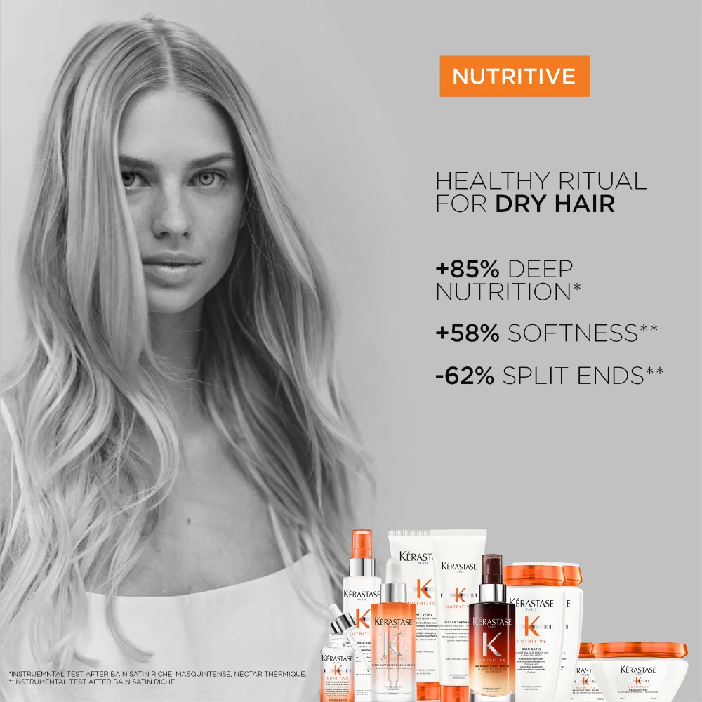 Kérastase Nutritive Bain Satin Riche High Nutrition Rich Shampoo Refill Pouch 500ml - Image 5