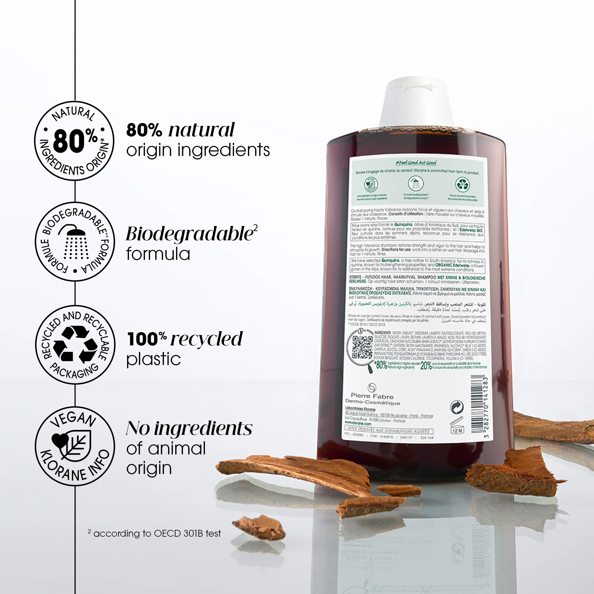 Klorane Strengthening Shampoo 400ml - Image 3