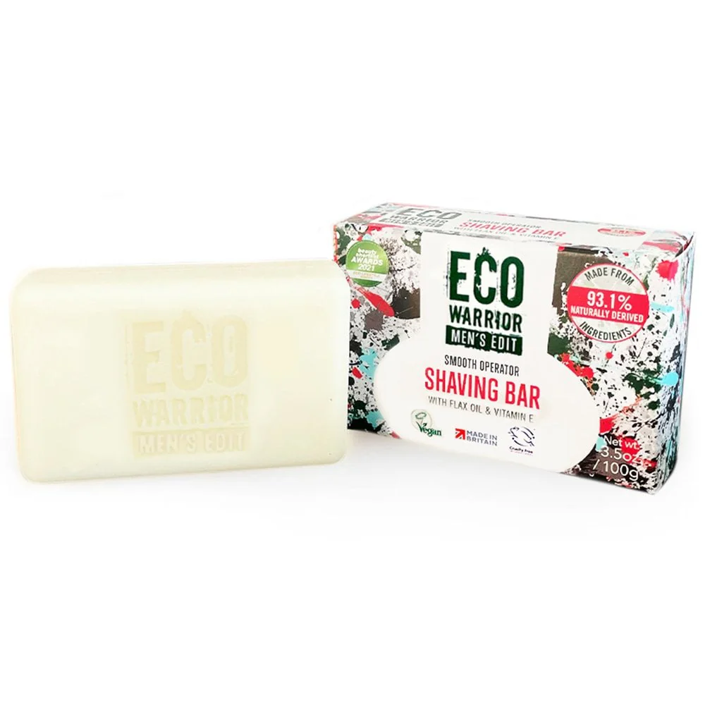 Little Soap Company Eco Warrior Men's Edit Smooth Operator Shaving Bar 100g