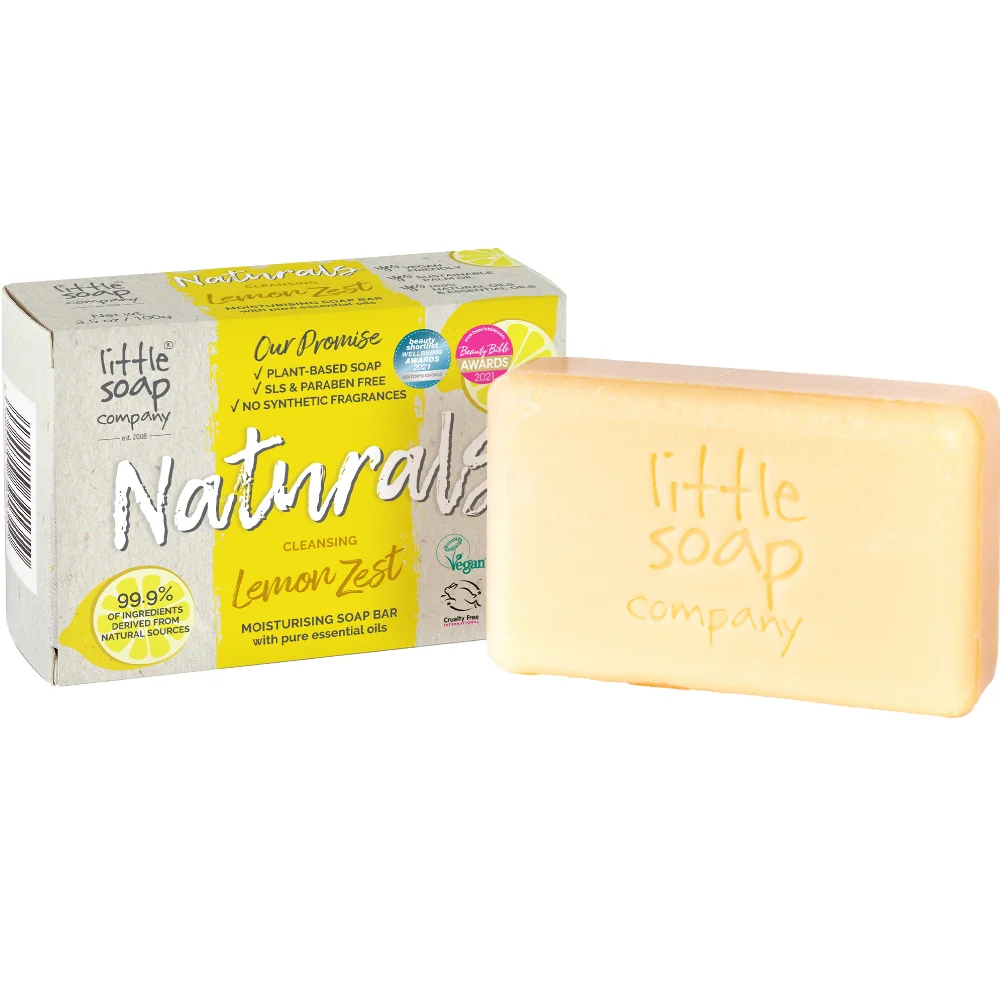 Little Soap Company Naturals Moisturising Soap Bar Lemon Zest 100g